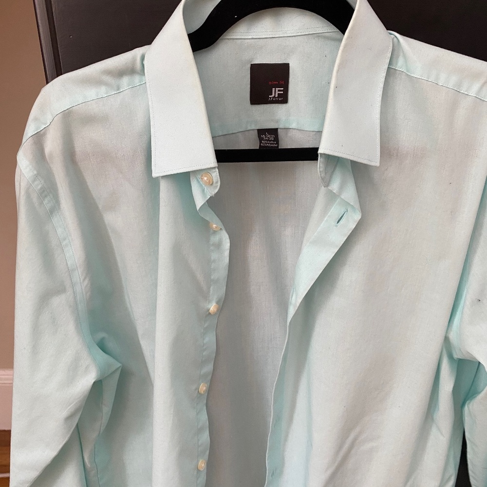 J. Ferrar Mint Green Buttondown